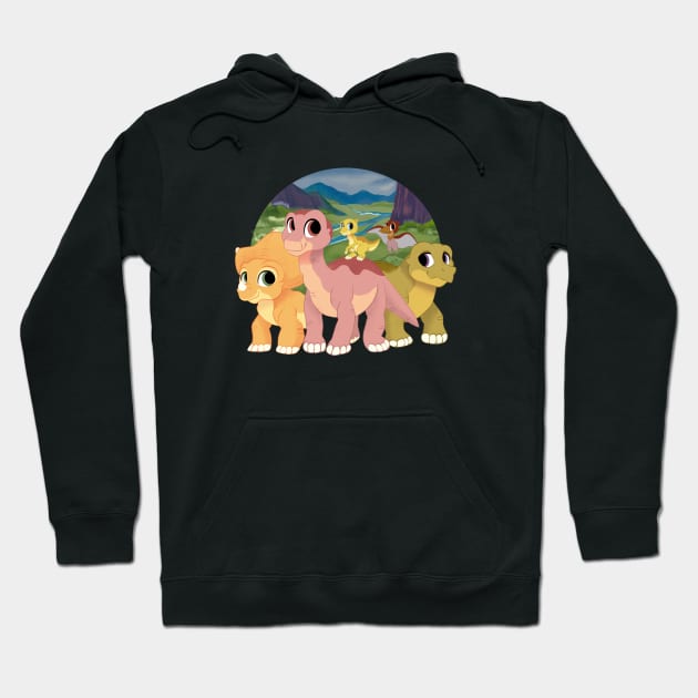 Land Before Time Hoodie by sophieeves